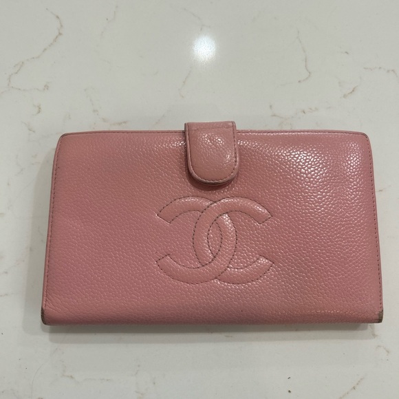Chanel CC Caviar leather long wallet - Picture 1 of 4